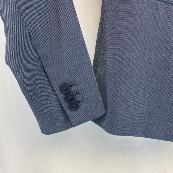 Banana Republic Blazer Blue Textured Women’s Size 2 - Like New - Picture 10 of 12